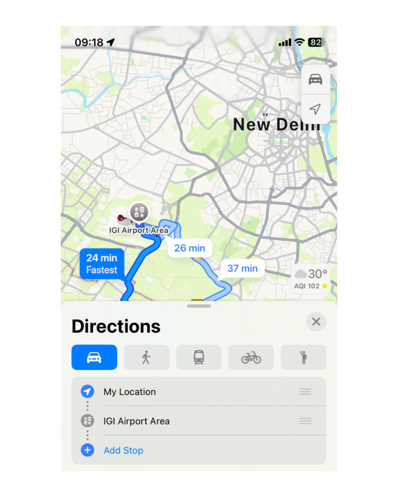 Apple Maps With iOS 26 Public Beta - Edited by hitechnotify - Screenshot from apple