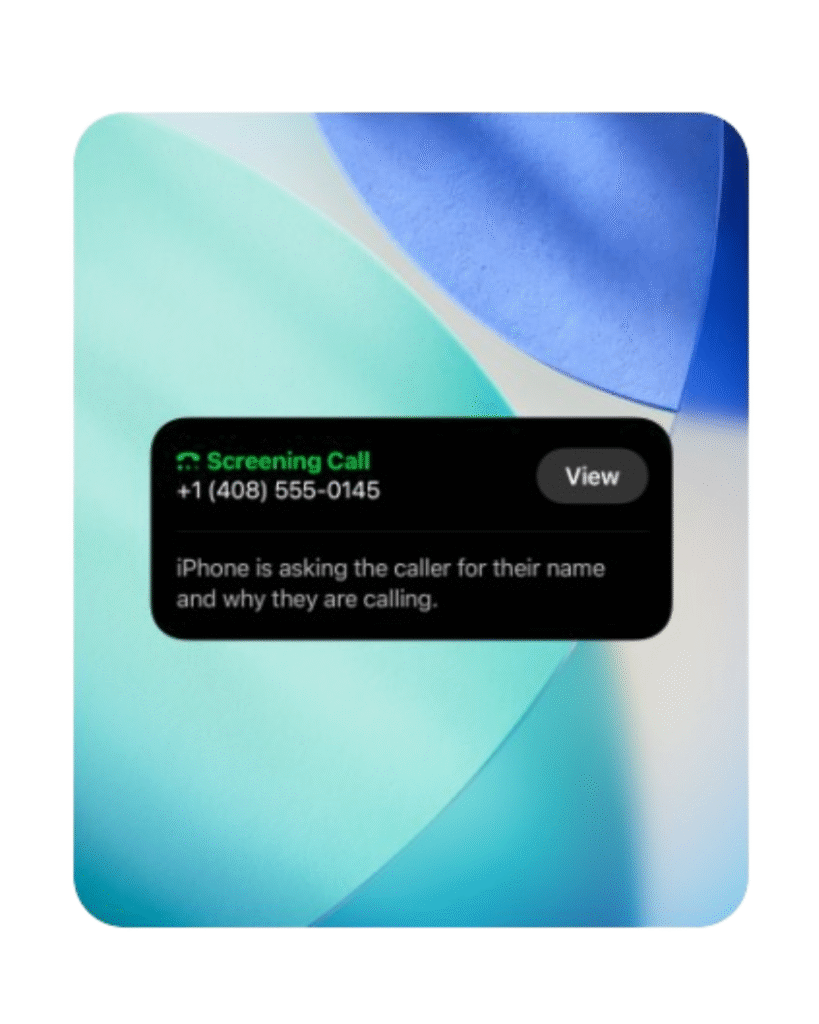 Phone App Upgrades: Say Hello to Peace of Mind - iOS 26 Public beta - Screenshot from Apple Website and edited by hitechnotify.com